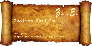 Zsoldos Estilla névjegykártya